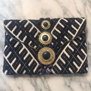 NWT Woven Clutch